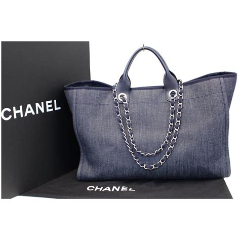 chanel deauville denim|chanel deauville tote medium.